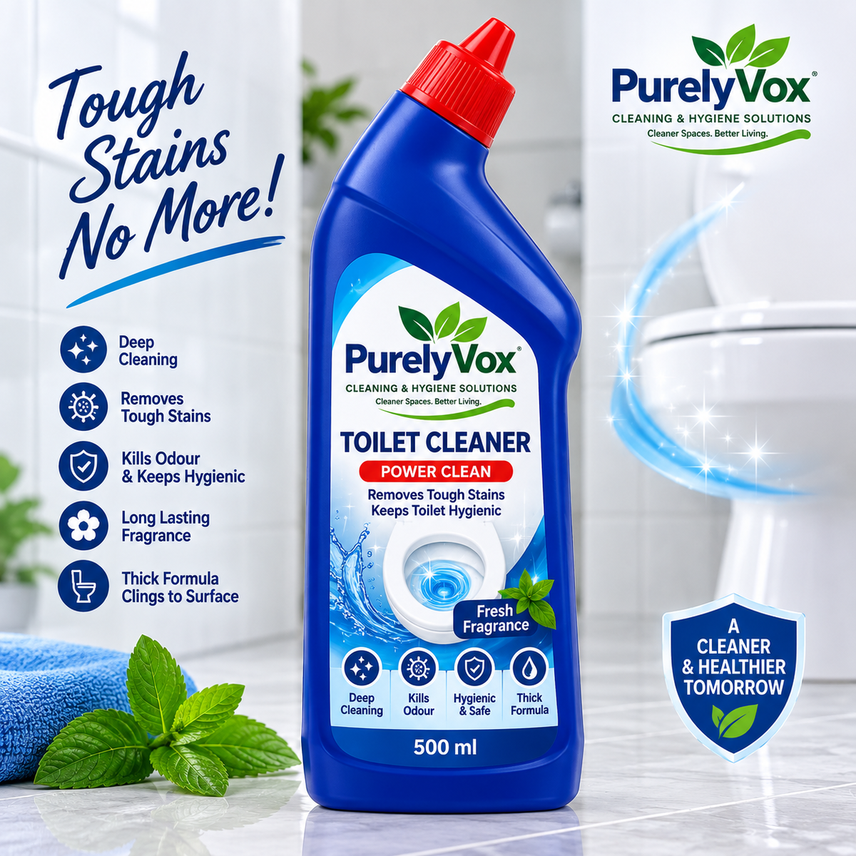 PURELYVOX Toilet Cleaner – 500 ml